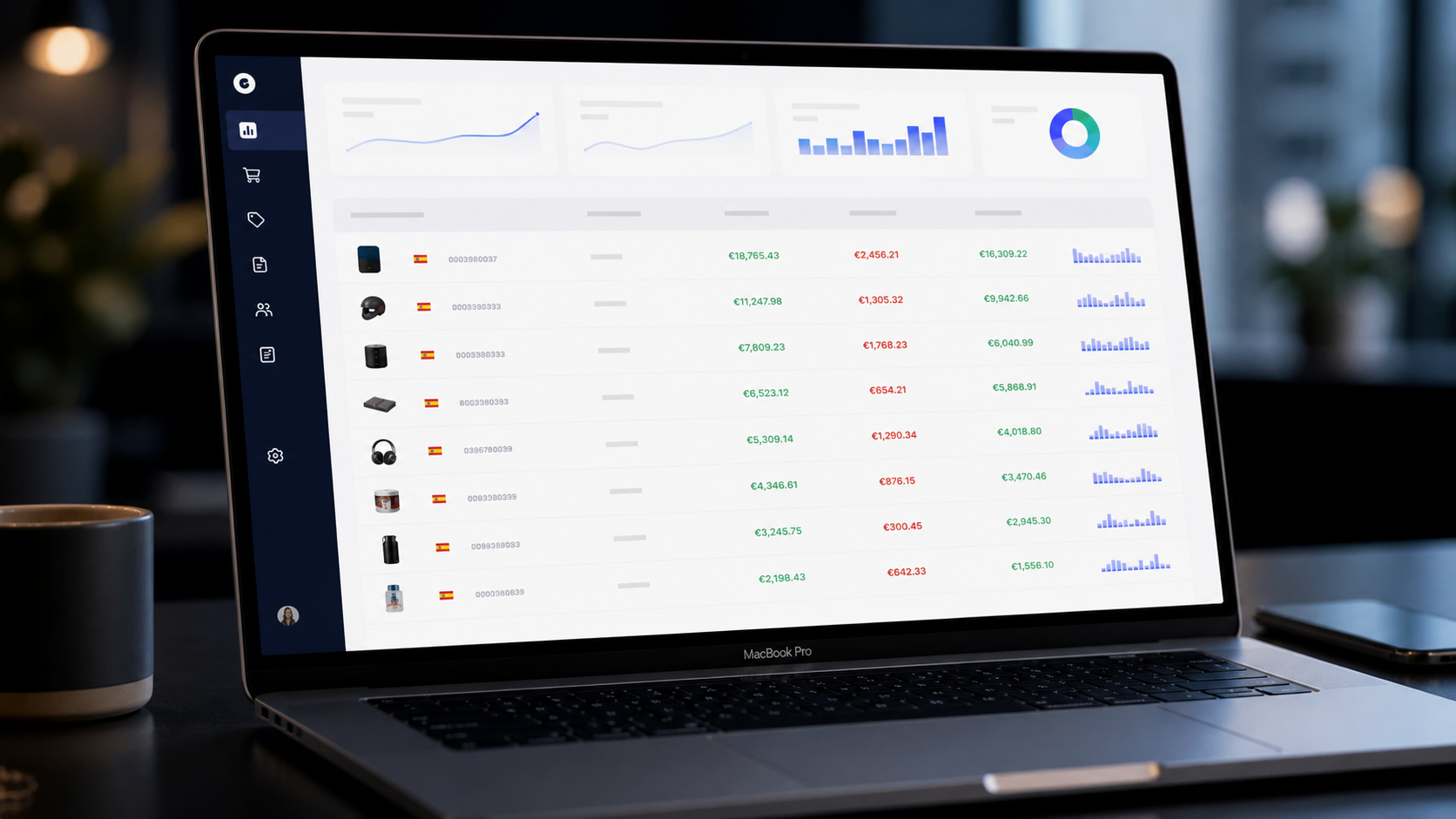 Finanzas P&L por ASIN en PureBids